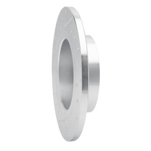 Nissan TSURU Brake Rotor (1) - Front Right - R1 Concepts - Drilled & Slotted - Silver - `86-`06